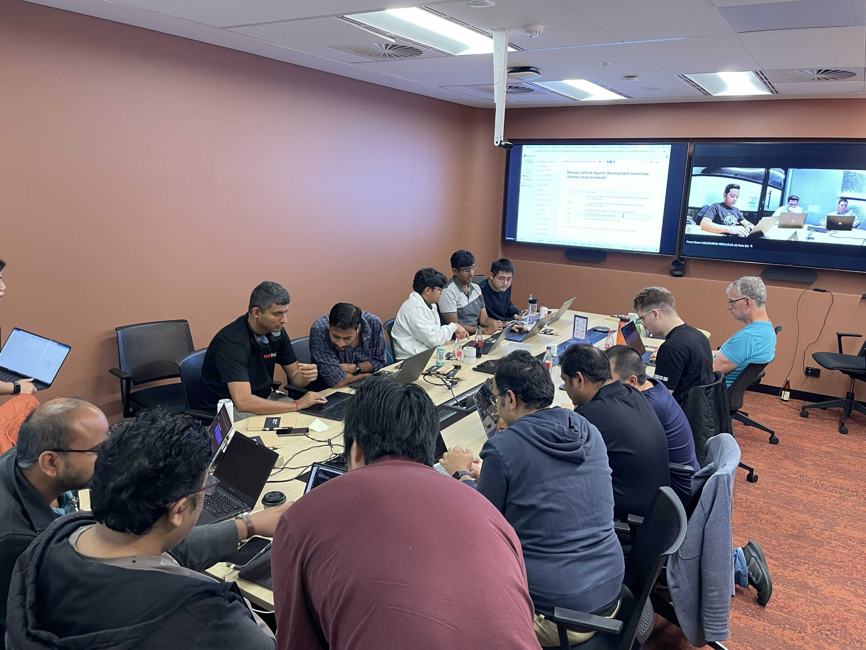 Engineers in a hands-on agentic development immersion